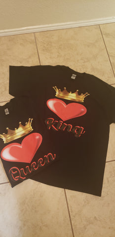King&Queen Couples shirts