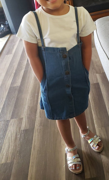 Toddler Jean Dress Set